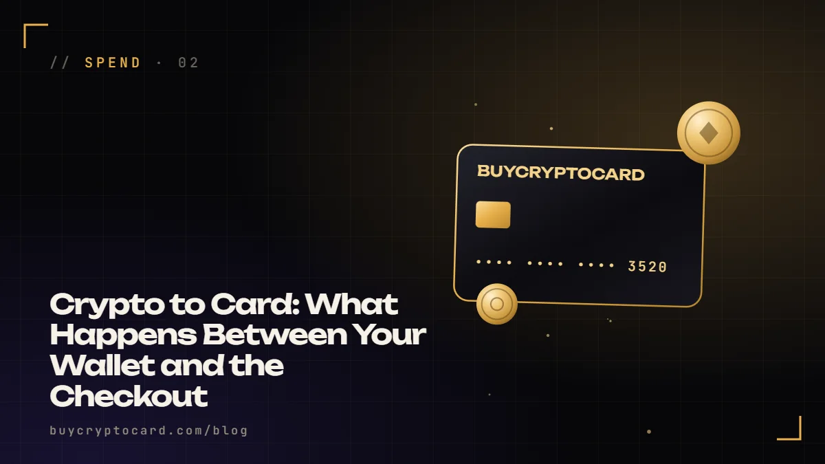 A line of glowing blocks leading from a wallet icon to a black card