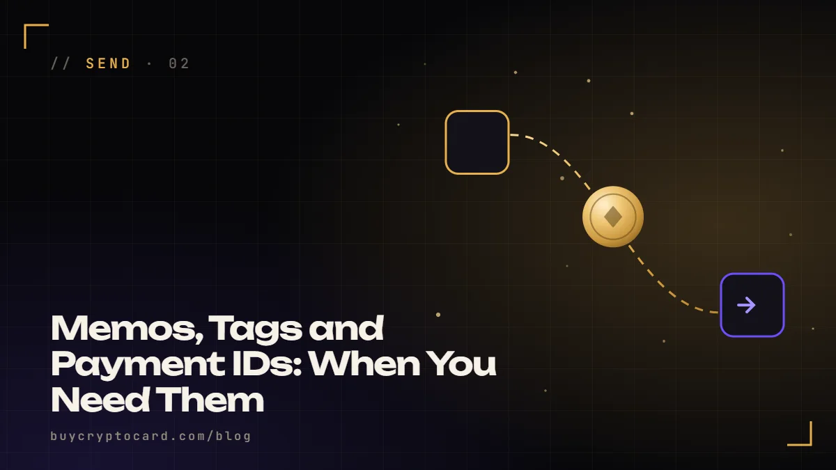 A gold address label with a smaller tag hanging from it on a dark grid